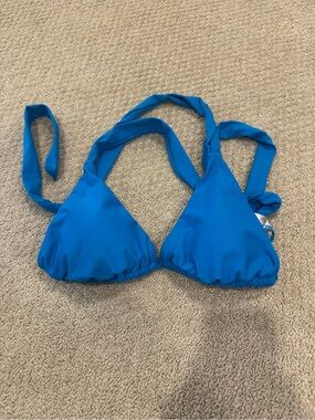 Shade & Shore Royal Blue Triangle Bikini Top